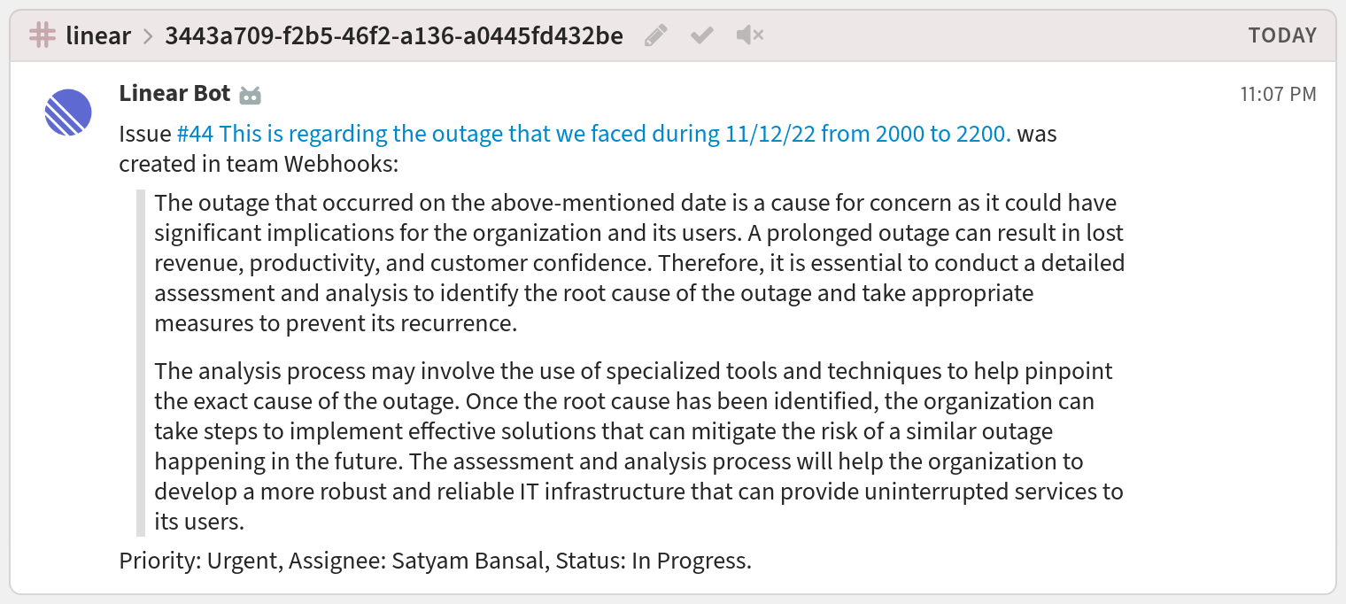 Linear Integration